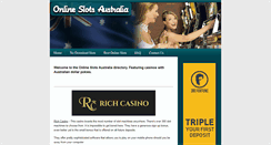 Desktop Screenshot of onlineslotsaustralia.com